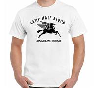 VPJGFL Gown Percy & The Lightning Thief T-Tshirts Camisetas y Tops Mens Camp Half Blood Funny Movie Film Book White(Large)