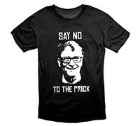 VPJGFL Gown Say No to The Prick Conspiracy T Tshirts Camisetas y Tops Black Black(XX-Large)