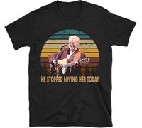 VPJGFL He Stopped Loving Her Today George Jones Classic Art Country Music T Tshirts Camisetas y Tops(X-Large)