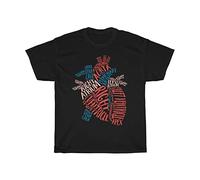 VPJGFL Heart Anatomy T Tshirts Camisetas y Tops Nursing School Student Anatomical Aorta Ventricle Tee1(XX-Large)