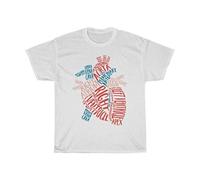VPJGFL Heart Anatomy T Tshirts Camisetas y Tops Nursing School Student Anatomical Aorta Ventricle Tee2(X-Large)