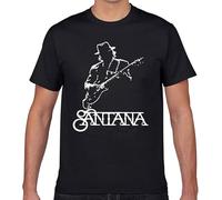 VPJGFL Hoek NBHNB Tops T Shirt Men Carlos Santana Casual Black Geek Cotton Male Tshirt(X-Large)
