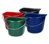 Vplast Suministros Para El Caballo Bucket With Flat Side 15 L Red