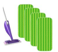 VPLONG Almohadillas reutilizables compatibles con Swiffer Wet Jet, almohadillas de chorro húmedo para mopa Swiffer, almohadillas de repuesto de microfibra húmeda y seca para limpieza de suelos de