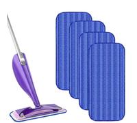 VPLONG Almohadillas reutilizables compatibles con Swiffer Wet Jet, almohadillas de chorro húmedo para mopa Swiffer, almohadillas de repuesto de microfibra húmeda y seca para limpieza de suelos de