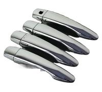 VPNMNZTPAP reemplazo de manija PARA N&ISSAN PARA QASHQAI J11 2014-2021 CUBIERTA MANIJA PUERTA CROMADA FIBRA CARBONO(Silver No Button)