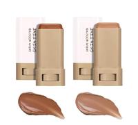 VPOUERY Barra de Base - Base de Maquillaje en Barra con Serum & Bálsamo de Belleza - de maquillaje efecto glow, Cobertura Total + Corrector Hidratante - Efecto 24H Natural Glow & Brightening