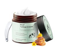 VPOUERY Beef Tallow Crema 120 g, Cebo de Res para la Piel, Crema Facial de Sebo, Bálsamo de Sebo y Miel Orgánico 100% Natural de Animales Alimentados con Pasto para Rostro y Cuerpo