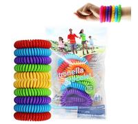 VPOUERY Pulseras antimosquitos - Pulsera antimosquitos de 20 piezas para adultos, niños, para interiores y exteriores