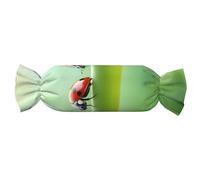 VPPUR Almohada cilíndrica cómoda con estampado de mariquita divertida para decoración del hogar, fácil mantenimiento