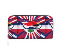 VPPUR Cartera de mano con estampado de bandera de Costa Rica para mujer, cartera de mano para viajes, casual, a la moda, Negro -, Talla única, Arte