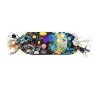 VPPUR Inteligencia artificial con estampado de cerebro de caramelo, cilíndrica, cómoda, almohada decorativa para el hogar, fácil mantenimiento