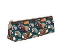 VPPUR Many hedgehogs - Estuche pequeño para lápices con diseño de erizos con soporte para bolígrafos con cremallera para herramientas de escritura, blanco, One Size