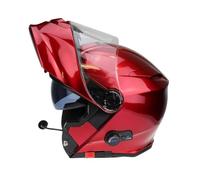 VPR RSV171 Bluetooth Flip up Motorcycle Helmet with Drop-Down Sun Visor Motorbike Crash Helmets ECE 22.06 & Gold Approved Adult Racing Touring Cruising Bike Wear