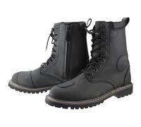 VPR Viper R30 Leather Motorcycle Touring Boots - Motorbike Riding Rugged Boot for Men CE Approved Waterproof - Reinforced Ankle Toe Protection Boot - Black - 9 UK