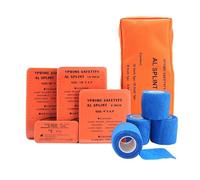 VPRIME SAFETYFY Férula de primeros auxilios de 36 x 4.3 pulgadas, naranja, impermeable, para primeros auxilios, médicos, tácticos, para tratamiento de fracturas óseas (4, paquete de férulas)