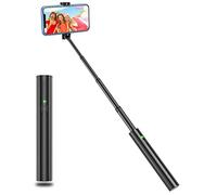 Vproof Palo Selfie Bluetooth, Aluminio Ligero Todo en uno, Extensible, diseño Compacto, Compatible con iPhone 16/15/14 Pro Max/14 Pro/14/14 Plus/13 Pro Max/13 Pro, Galaxy S22