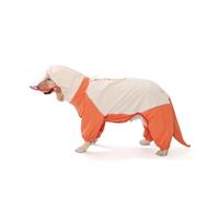 VPVCKMVTVZ Chubasquero for Perros de Raza Grande, Ropa Golden Retriever, Chaqueta for Labrador, Perro Grande, Cuatro Patas, Impermeable, Poncho de Lluvia a Prueba de Suciedad(Orange,3XL)