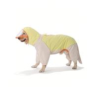 VPVCKMVTVZ Chubasquero for Perros de Raza Grande, Ropa Golden Retriever, Chaqueta for Labrador, Perro Grande, Cuatro Patas, Impermeable, Poncho de Lluvia a Prueba de Suciedad(Yellow,3XL)