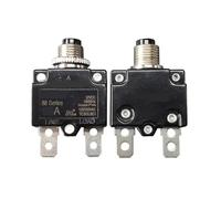 VPWJWFKOVI 2 pcs 88 Series 6A Straight Pin Metal Nut Circuit Breaker Manual Reset Thermal Overload Protector Switch