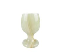 VPWJWFKOVI Afghan Jade Crystal Wine Glass (3.5"x2"x2") - Hand-Carved Gemstone Goblet, Décor for Home & Office, Ornament Gift
