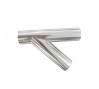 VPWJWFKOVI Size 19mm-108 Pipe OD Butt Welding Oblique Y-Shaped 3 Way SUS 304/316 Stainless Fitting Spliter(304,OD 102MM WALL 2MM_R TYPE) VPWJWFKOVI