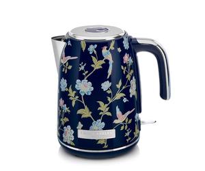 VQ Laura Ashley Hervidor de agua Elveden Marina - Hervidor de Agua de 1.7 Litros de Gran Capacidad, 2,2 KW de Ebullición Rápida con Protección Contra Sobrecalentamiento