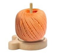 VQBKHO Rodillo de lana de madera, soporte para bolas de lana, rodamiento de bolas de doble rotación, soporte de hilo de haya, soporte para lanas, soporte para hilo sin nudos para los amantes del punto