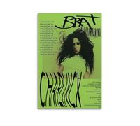 VQIGGTSS Charli XCX BratAlbum Cover Music Canvas Wall Art Poster para decoración de dormitorio, arte de casa adolescente, 50 x 75 cm, estilo sin marco, 18