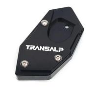 VQLDPX Almohadilla para Pata De Cabra Lateral De Motocicleta para XLV 600 650 700 TRANSALP Dominator NX650 FMX650. Extensor De Placa Almohadilla de extensión para Caballete Lateral(Negro 2)