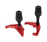 VQLDPX Barra de Choque Almohadilla Deslizante para Marco De Motocicleta, Protector De Motor De Protección contra Caídas para MSX125 MSX 125 GROM 2022-2024 CNC(Rojo)