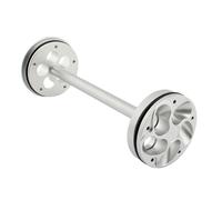 VQLDPX Barra de Choque Cubierta De Inserción De Cubo De Rueda Trasera Motocicleta, Tapa De Eje De Horquilla, para K1200GT K 1200 GT 2003-2008 CNC(Plata)