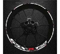 VQLDPX Calcomanías para Llantas de Moto Adhesivo para Llanta De Motocicleta para Suzuki GsxR750, Gsx-R750, Gsx-R750, Gsx-R750, Adhesivo Reflectante De Papel llanta de Pegatina(Color 2)
