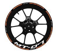 VQLDPX Calcomanías para Llantas de Moto Adhesivos Reflectantes para Llantas De Motocicleta para Yamaha MT-07 MT07 MT 07, Película Decorativa. llanta de Pegatina(Color 18)