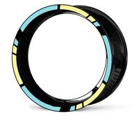 VQLDPX Calcomanías para Llantas de Moto Pegatinas De Rayas para Llantas De Motocicleta para Vespa Primavera 50 150 Resistentes A La Lluvia Cintas Adhesivas para Llantas llanta de Pegatina(Color 1)