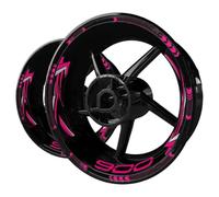 VQLDPX Calcomanías para Llantas de Moto Pegatinas Reflectantes para Llantas De Motocicleta para para Z900 para Z 900 Adhesivos A Rayas para llanta de Pegatina