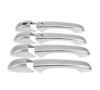 VQLDPX Cubierta Manija Puerta Exterior Coche Embellecedor Para Manija De Puerta Auto Para Chrysler 300C 2005-2010 Con Smartkey Adhesivo Protector Embellecedor(Plata 1)