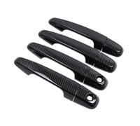 VQLDPX Cubierta Manija Puerta Exterior Coche Embellecedor Para Manija De Puerta Auto Para Mitsubishi L200 Para Triton 2015-2021 Fundas Protectoras Aspecto Fibra Carbono Embellecedor(negro 2)