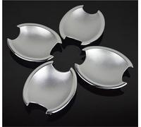 VQLDPX Cubierta Manija Puerta Exterior Coche Embellecedor Para Manija De Puerta Auto Para Nissan Para March, Para Micra K12 Para Tiida C11 (2003-2010) Fundas Protectoras Embellecedor(Plata 3)
