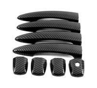 VQLDPX Cubierta Manija Puerta Exterior Coche Embellecedor Para Manija De Puerta Coche Para Nissan Para Teana Para Altima 2022-2025 Exterior Plata Cromado Aspecto Fibra Carbono Embellecedor(Color 6)