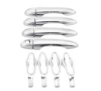 VQLDPX Cubierta Manija Puerta Exterior Coche Embellecedor Para Manija De Puerta Exterior Coche Para JEEP, Para Cherokee Para Compass 2015-2023 Decoración Cromo Negro Brillante Embellecedor(Color 4)