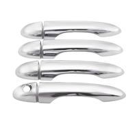 VQLDPX Cubierta Manija Puerta Exterior Coche Embellecedor Para Manija De Puerta Exterior Coche Para JEEP, Para Cherokee Para Compass 2015-2023 Decoración Cromo Negro Brillante Embellecedor(Color 3)