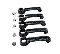 VQLDPX Cubierta Manija Puerta Exterior Coche Embellecedor Para Manijas De Puerta Auto Para Jeep Para Liberty Para Wrangler JK JKU 2007-2017 Decoración Protector Adhesivo Embellecedor(negro 4)