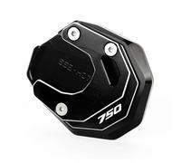 VQLDPX Placa De Soporte para Caballete Lateral De Motocicleta para para Forza 750 Y para FORZA750 2020-2025. Extensión De Soporte Almohadilla de extensión para Caballete Lateral(Negro)