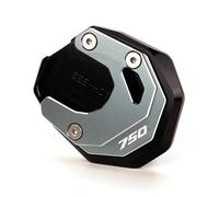 VQLDPX Placa De Soporte para Caballete Lateral De Motocicleta para para Forza 750 Y para FORZA750 2020-2025. Extensión De Soporte Almohadilla de extensión para Caballete Lateral(Titanio)