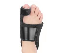VQUNBG Corrector de Juanetes, Corrector De Juanetes Nocturno y Día, Enderezador de Dedo con Ajustable para Unisex (Negro, Pie Derecho)
