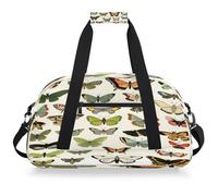 VQUVQV Bolsa de deporte para gimnasio, resistente al agua, bolsa de viaje de fin de semana, bolsas de noche para niños y niñas, Guía de mariposas
