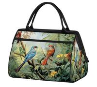 VQUVQV Bolsa de viaje impermeable para deportes, gimnasio, fin de semana, para hombres y mujeres, Birds in the Jungle