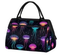 VQUVQV Bolsa de viaje impermeable para deportes, gimnasio, fin de semana, para hombres y mujeres, Fantasy Jellyfish Ocean Animal
