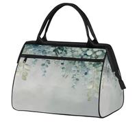 VQUVQV Bolsa de viaje impermeable para deportes, gimnasio, fin de semana, para hombres y mujeres, Hoja de eucalipto de acuarela